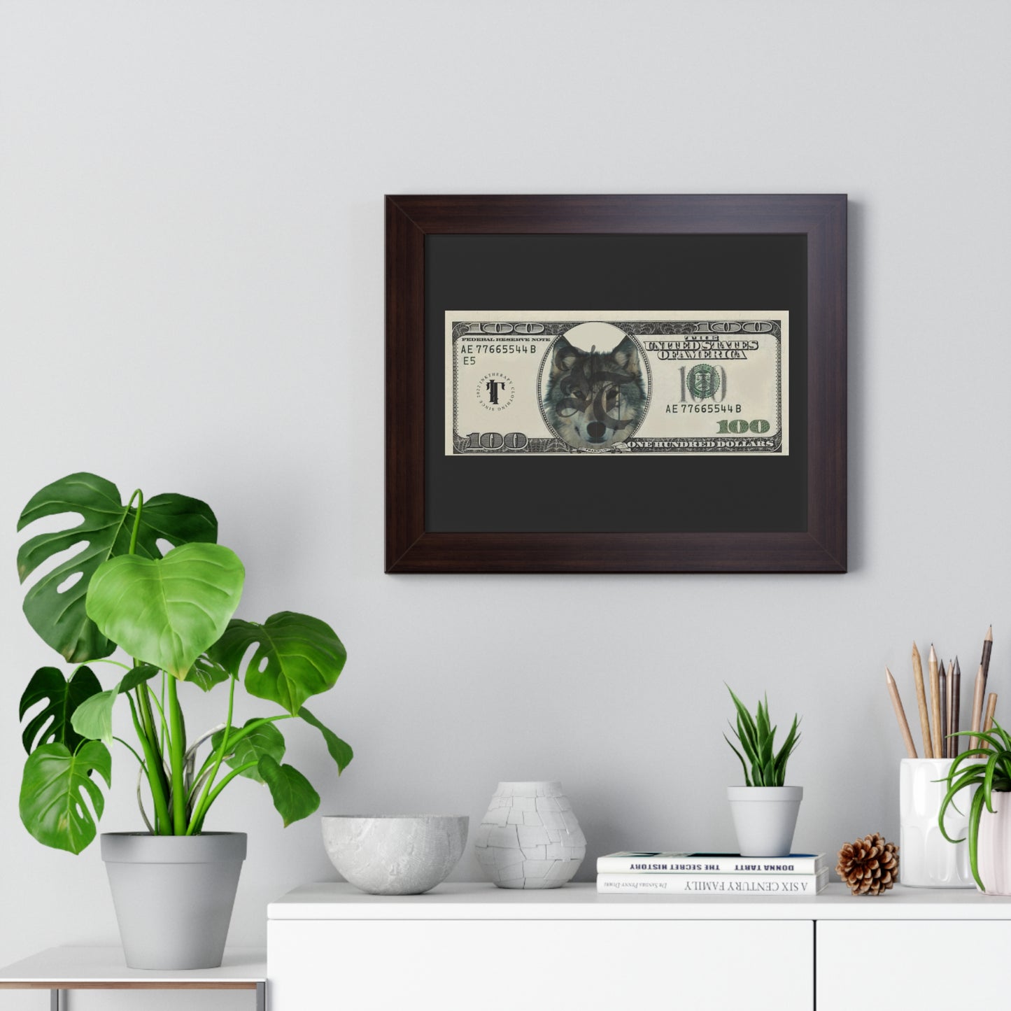 The Wolf Dollar Framed Poster