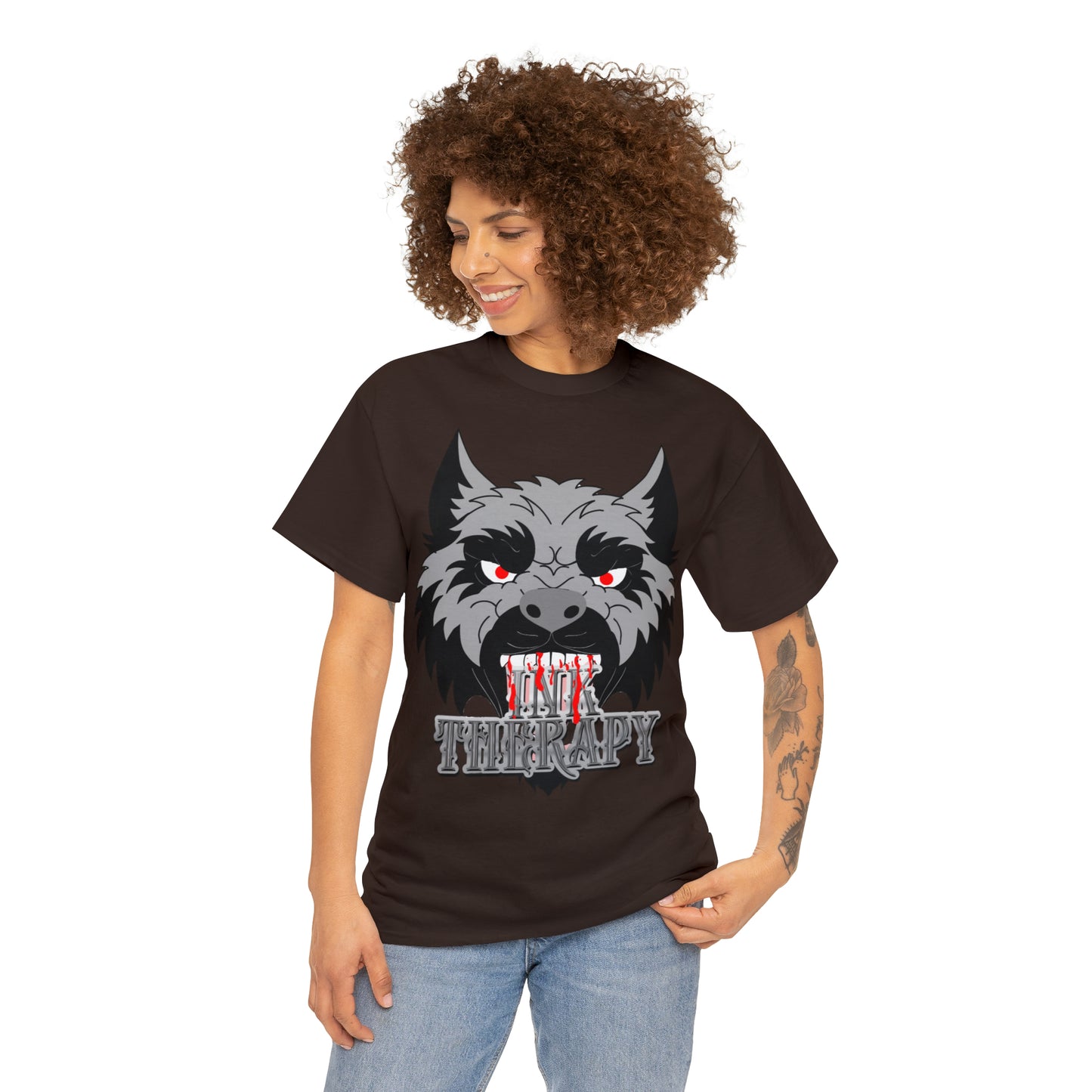 InkTherapy Hungry Wolf Unisex Heavy Cotton Tee