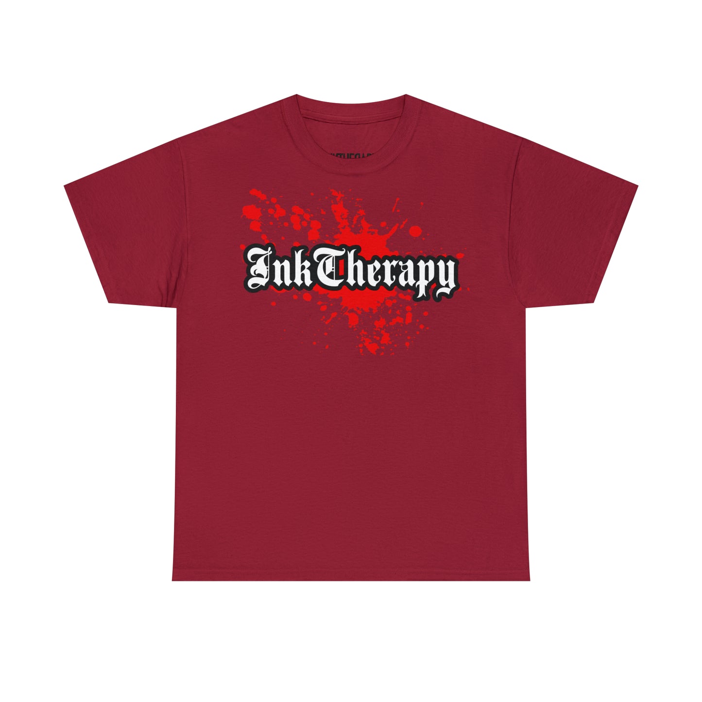 InkTherapy Red Splashes Unisex Heavy Cotton Tee