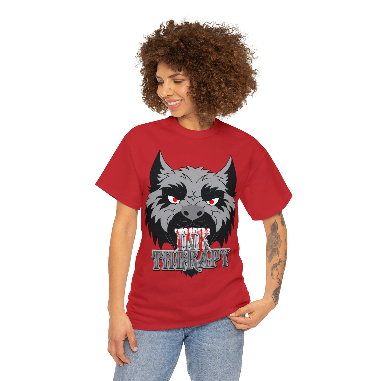 InkTherapy Hungry Wolf Unisex Heavy Cotton Tee